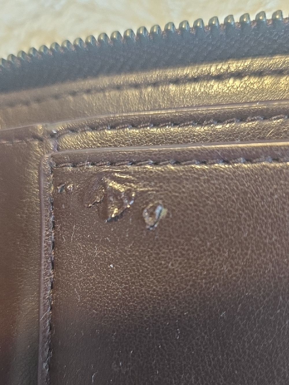 RARE Used Coach Keith Haring Glitter Small Zip Around Wallet - Picture 6 of 7
